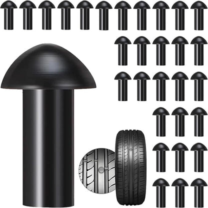 Richcat Tubeless Tire Puncture Repair Kit with Mushroom Plug, Repairs punctures and Flat Tires for Motorcycles, Cars, Trucks, ATVs,Gun Puncture Repair Kit