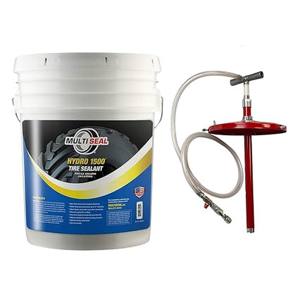 HYDRO 1500 Propylene Glycol Based Formula - Liquid Ballast-Filled Tire Sealant for Flat and Puncture Prevention, 5-Gallon Pail with Pump