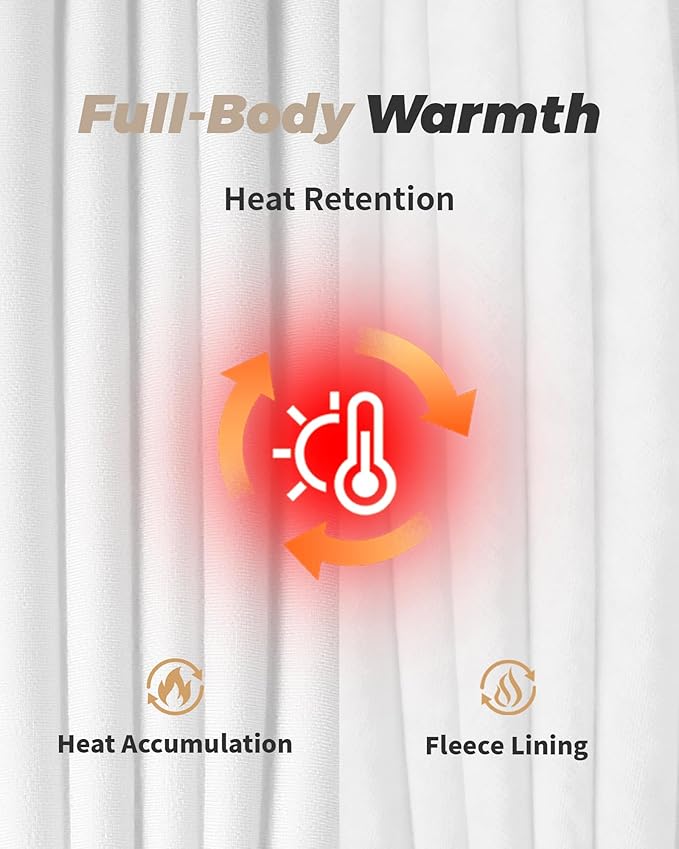 WEERTI Thermal Underwear for Men Long Johns with Fleece Lined Base Layer Men Cold Weather Top Bottom