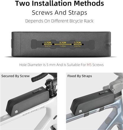 Rhinowalk Bike Top Tube Bag Bike Frame Bag Fully Waterproof and Stable Bicycle Frame Bag Bicycle Bag Professional Cycling Accessories for Mountain Road Bike