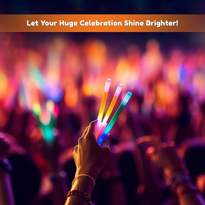 Glow Fever Glow in The Dark Sticks - 100 ct 6" Glow Sticks Bulk Party Pack with End Caps & Lanyards - Glow Party Favors for Concert, Festival, & Wedding - Neon Light Sticks, Pink
