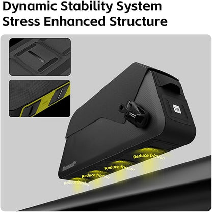 Rhinowalk Bike Top Tube Bag 1L Bike Frame Bag with Magnetic Flap Fully Waterproof and Stable Bicycle Frame Bag Bicycle Bag Professional Cycling Accessories for Mountain Road Bike-L