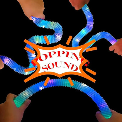 Blue 6 Pack Light Up Party Favors Supplies,Bulk Glow Sticks Bracelet,Necklace Accessories for Kids,Birthday Return Gifts Treats,Easter Basket Goodie Bag Stuffer Fillers for Boys Girls