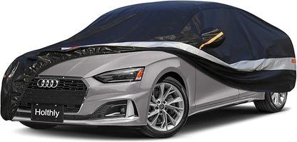 Sedan Car Cover Custom Fit Audi A5/S5/RS5 2006-2023, 100% Waterproof Breathable Outdoor Car Covers, Sun Rain Dust Snow Protection. (Ships from US Warehouse, Arrive Within 3-7 Days)