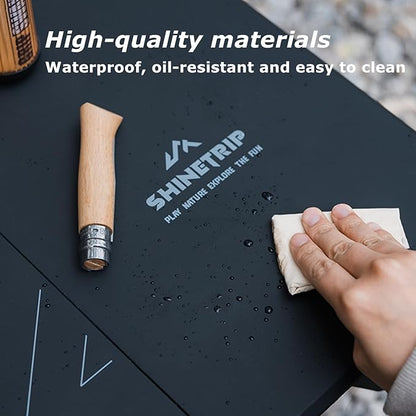 Folding Camp Table, 2 in1 Adjustable Height(16 inch/4 inch) Foldable Camping Desk, Outdoor Camping Table Picnic Table for Cooking, Beach, Hiking, Travel, Fishing, BBQ