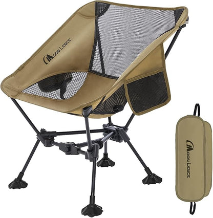 MOON LENCE Portable Camping Chair Backpacking Chair - The 4th Generation Ultralight Folding Chair - Compact, Lightweight Foldable Chairs for Hiking Mountaineering, Beach