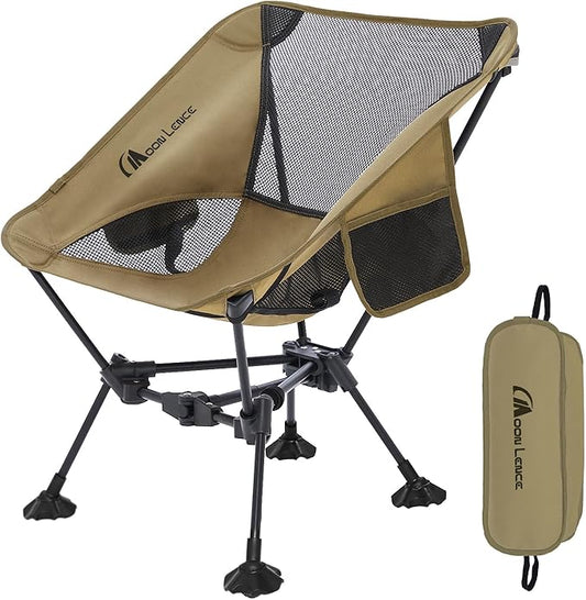MOON LENCE Portable Camping Chair Backpacking Chair - The 4th Generation Ultralight Folding Chair - Compact, Lightweight Foldable Chairs for Hiking Mountaineering, Beach