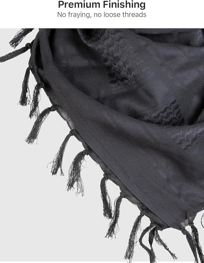 FREE SOLDIER Scarf Military Shemagh Tactical Desert Keffiyeh Head Neck Scarf Arab Wrap with Tassel for Men Women