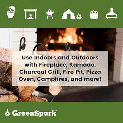 Natural Fire Starters for Grill, Smoker, Pizza Oven,BBQ,Fireplace, Wooden & Pellet Stove, Fire Pit, Long Burn, Waterproof,All Weather, Safe for Indoor/Outdoor Use (Square 400 Pcs)