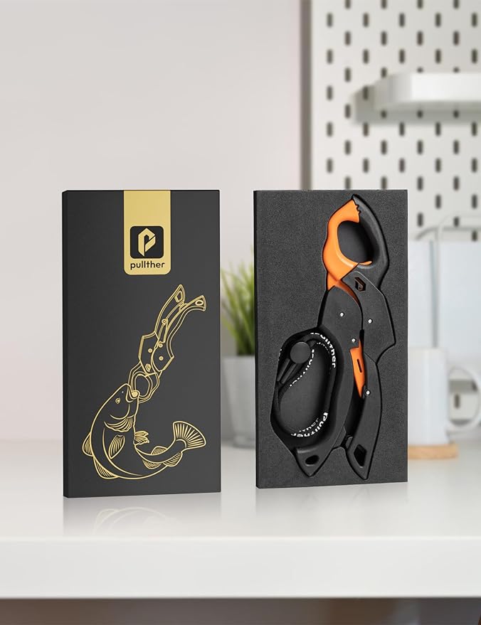 Fish Gripper 9.2",Fish Grabber Tool with Lanyard,Fish Holder for Saltwater