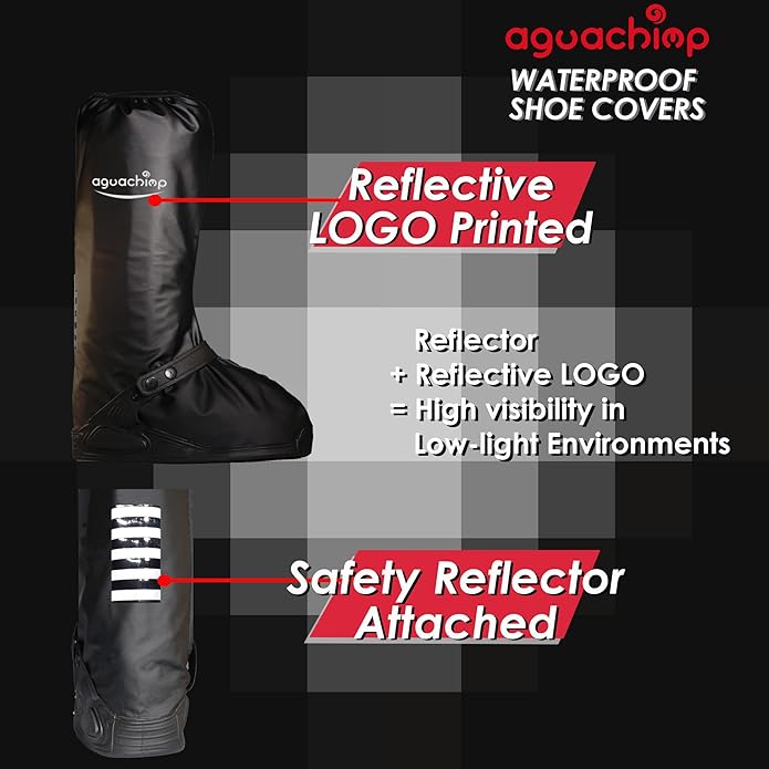 Waterproof Shoe Covers - Unisex Rain & Snow Boot Covers, Reusable Cycling & Gardening Overshoes