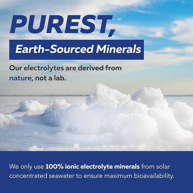 Ionic Lytes™ Electrolyte Mineral Complex with Ionic Sea Salt, Fulvic & Humic Acid - Supports Hydration, Electrolyte & Mineral Balance & Muscle Function (120 Capsules) - Soy-Free, Gluten-Free, cGMP