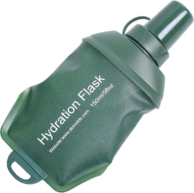 AXEN Soft Flask TPU Foldable Running Hydration Flask, Soft Collapsible Water Bottle for Hydration Pack Cycling Marathon Running Hiking