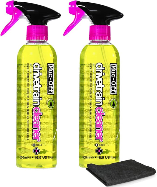 Muc-Off Bio Drivetrain Cleaner | Effective Biodegradable Bicycle Chain Cleaner and Degreaser Spray | Suitable for All Types of Bike