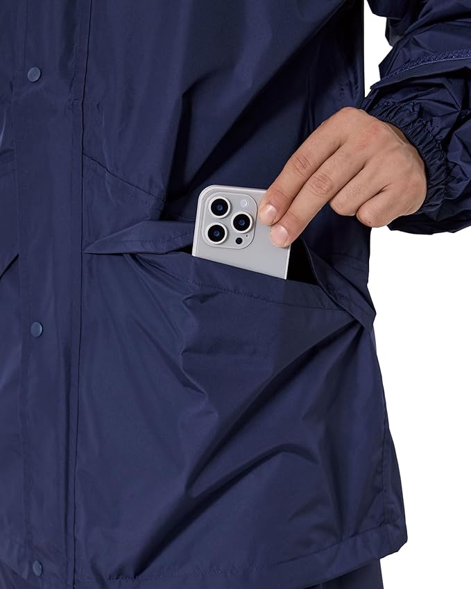 Rain Suit (Jacket + Pants),Rain Gear for Men Waterproof, Camo Rain Jacket, Lightweight Rain Coat for Fishing, Hunting, Hiking