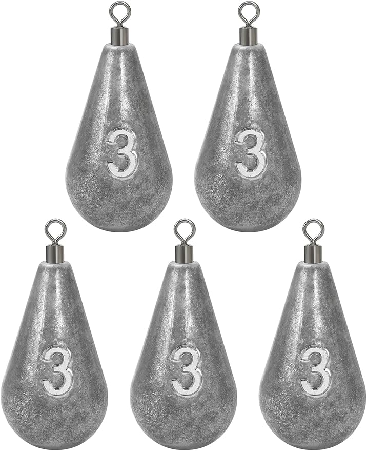 BLUEWING Casting Swivel Bell Sinkers Fishing Weights 1/2oz-8oz Drop Shot Dipsey Lead Saltwater