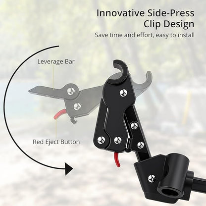 Ultralight Camping Cot with Storage Net & Bag, Height Adjustable Support up to 400lbs, Comfortable Portable Cots for Adult Folding Bed for Camping, Hiking, Travel, Truck, Beach, Office, Black