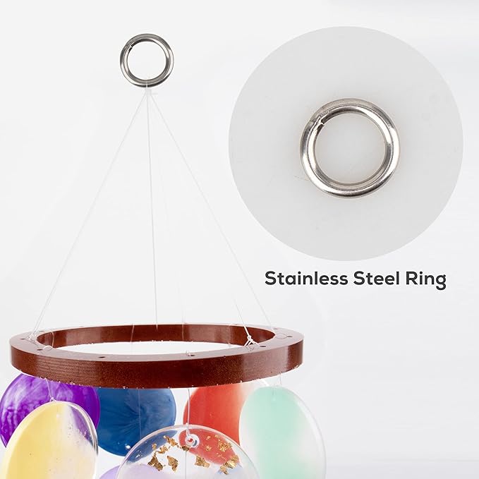 Temlum Silicone Resin Molds for Wind Chime, DIY Resin Wind Chime Molds Resin Casting Mold for Home Décor Resin Craft Supplies