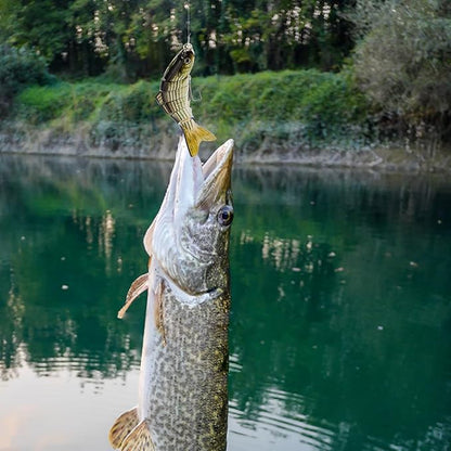 Multi Jointed Swimbait Saltwater Fishing Lures with Sharp Treble Hooks, Bass Fishing Lures Walleye Trout, Lifelike Slow Sinking Fish Bait Lures Kit Freshwater