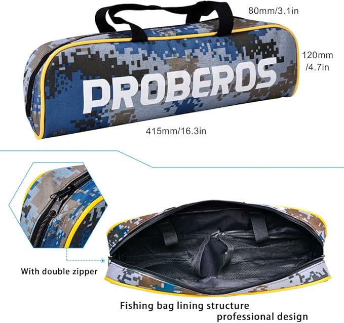 Fishing Rod and Reel Combo, 6.9ft Carbon Fiber Telescopic Fishing Pole with Spinning/Baitcasting Reel Combos, Sea Saltwater Freshwater Ice Bass Fishing Tackle Set Fishing Rods Kit