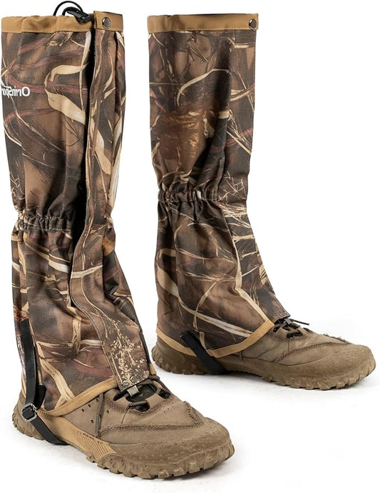 Waterproof Adjustable Leg Gaiters for Men and Women Snow Boot Gaiters for Hiking in Hunting Sand and Mud Mountain Climbing or Snowshoeing