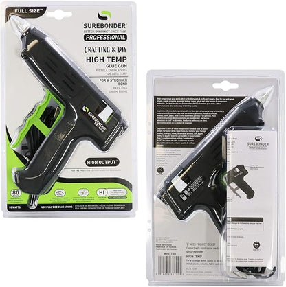 HE-750W Professional Series 80 Watt Full Size High Temperature Hot Glue Gun (Pack of 12)