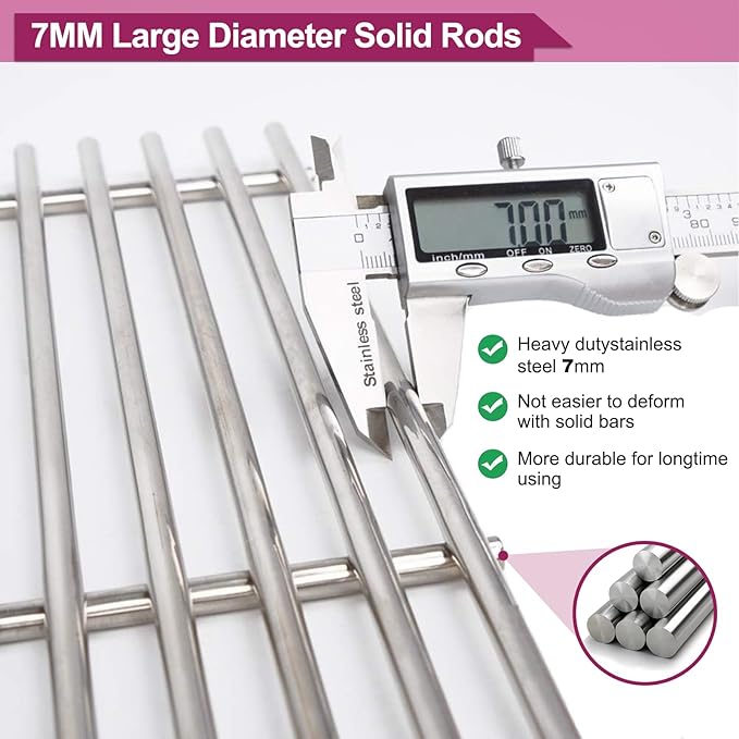 7639 17.4 Inches Grid Grates 7636 Flavorizer Bar with 69787 Burner for Weber Replacement for Spirit 300 Series,for Spirit E-310, E-330, E-320, S-310/320/330Cooking Gas Grills