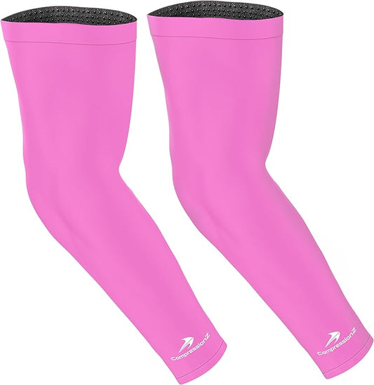 CompressionZ Compression Arm Sleeves for Men & Women| Cooling UV Sun Protection Elbow Pain Relief for All Sports and Recovery