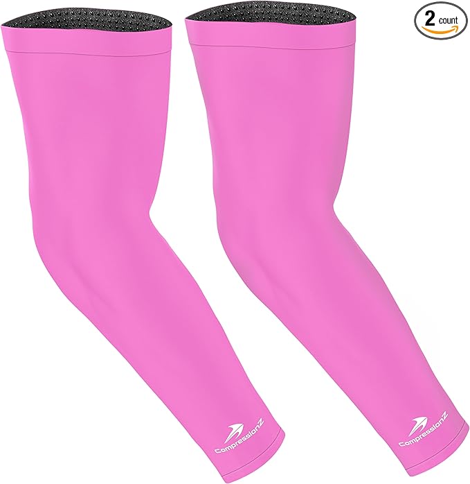 CompressionZ Compression Arm Sleeves for Men & Women| Cooling UV Sun Protection Elbow Pain Relief for All Sports and Recovery