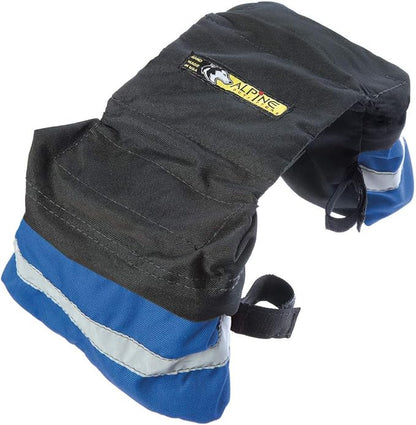 Alpine Outfitters Adventure Trekking Trail Backpack for Dogs. For Use with Urban Trail Harness for Hiking, Walking and Exploring. Handmade in the USA! (Large Blue)