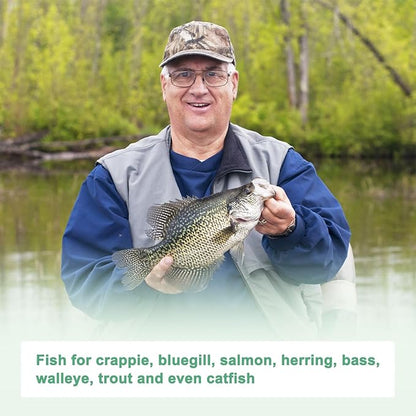 Fishing Bobbers Floats, EVA Foam Weighted Bobbers for Crappie/Bluegill/Trout Bass/Catfish, Clip-on Floats Slip Corks