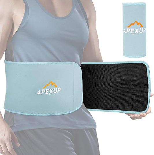 APEXUP Sweat Waist Trainer for Women and Men, Neoprene Waist Trimmer Belt Slimming Sweat Band with Removable Lumbar Support