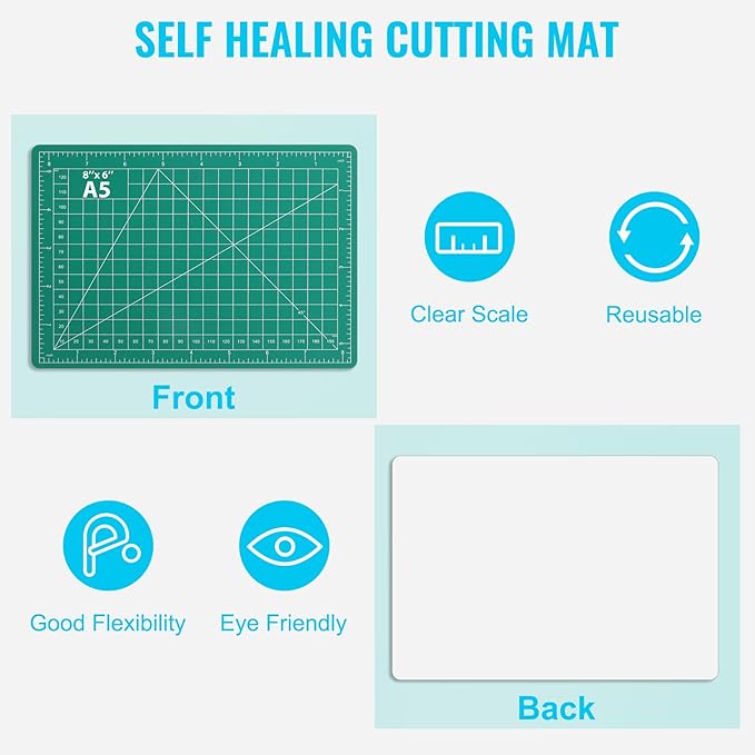 DIYSELF Exacto Knife Set, 2 Pcs Craft Knife with 40 Pcs Hobby Knife Replacement Blades, Hobby Knives Kit for Scrapbooking, Stencil, Fondant, Paper, Sharp Precision Knives for Art Carving