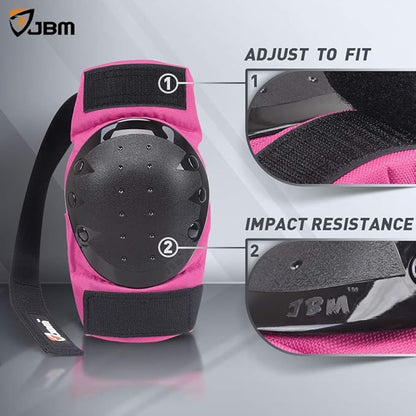 JBM Adult & Kids Knee Pads Elbow Pads and Wrist Guards for Inline Skating, Roller Skating, Skateboarding, Scootering