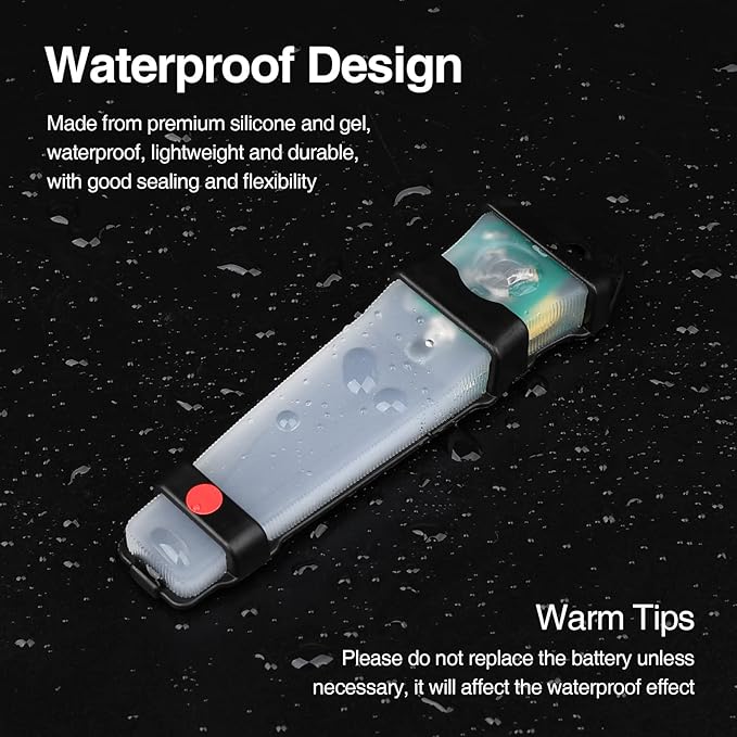 Personal Identification Marker - Tactical Helmet Light, Portable Survival Signal Light for Hiking, Boating, Cycling, Fishing