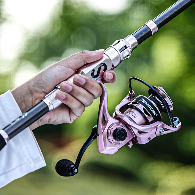 Sougayilang Portable Telescopic Fishing Rod with Carbon Fiber Material and Precision Carved Reel Seat - Suitable for Saltwater and Freshwater Fishing