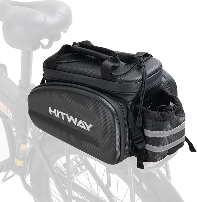 HITWAY Rack Bag GB2 Bike Rack Bag, Expandable Rear Trunk Bicycle Bike Bag for Luggage Carrier Bags Waterproof for Ebike