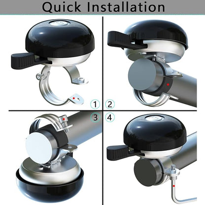 Greallthy Bike Bell Classic Bike Bells for Adults Kids, Bicycle Bell for Handlebars Adult, Loud Sound Beach Cruiser Mountain Bike Bell Accessories.