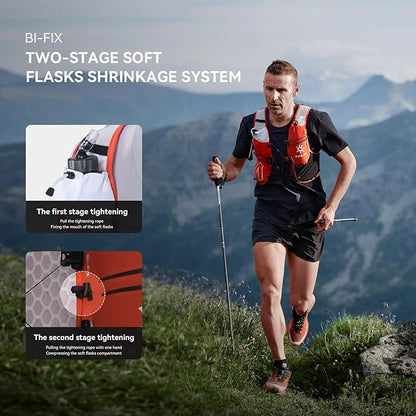 KAILAS FUGA AIR 8 Ⅳ Running Hydration Vest Hydration Pack Lightweight with Two TPU Water Bladders for Women Men Trail Cycling Hiking