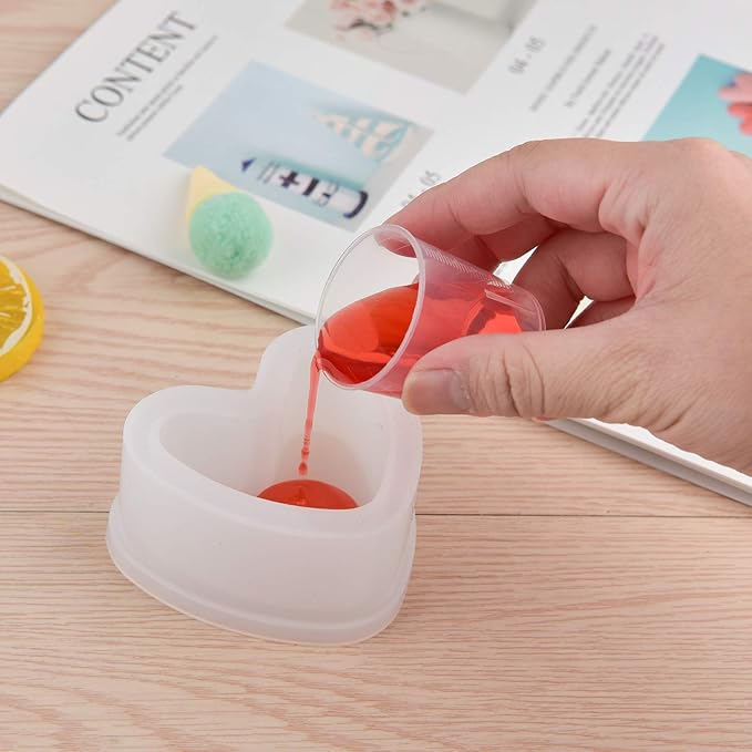 Coopay 50 Pack 30ml/1oz Plastic Graduated Cups Transparent Scale Clear Epoxy Mixing Cup with 100 Pack Wooden Stirring Sticks for Resin, Epoxy, Stain, Mixing Paint