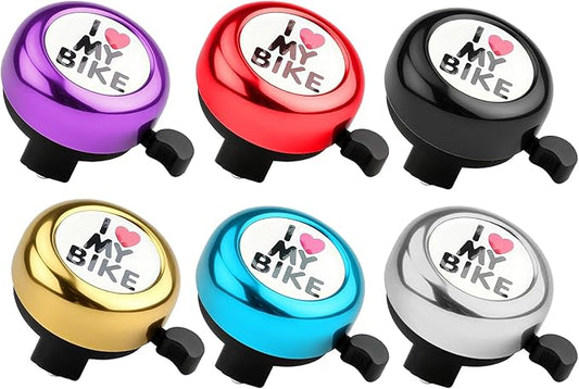 Bike Bell, Classic Nostalgic Bell, Loud Sound, Bicycle Accessories, Kids Bike Bell and Balance Car Bell, Adult Bicycle Bell,Red/Yellow/Blue/Purple/Black/Silver -6 Colors