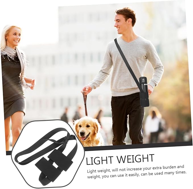 KESYOO Adjustable Water Bottle Carrier Strap with Elastic Shoulder Sling for Hiking Walking Biking Portable Protective Sleeve Compatible Bottles