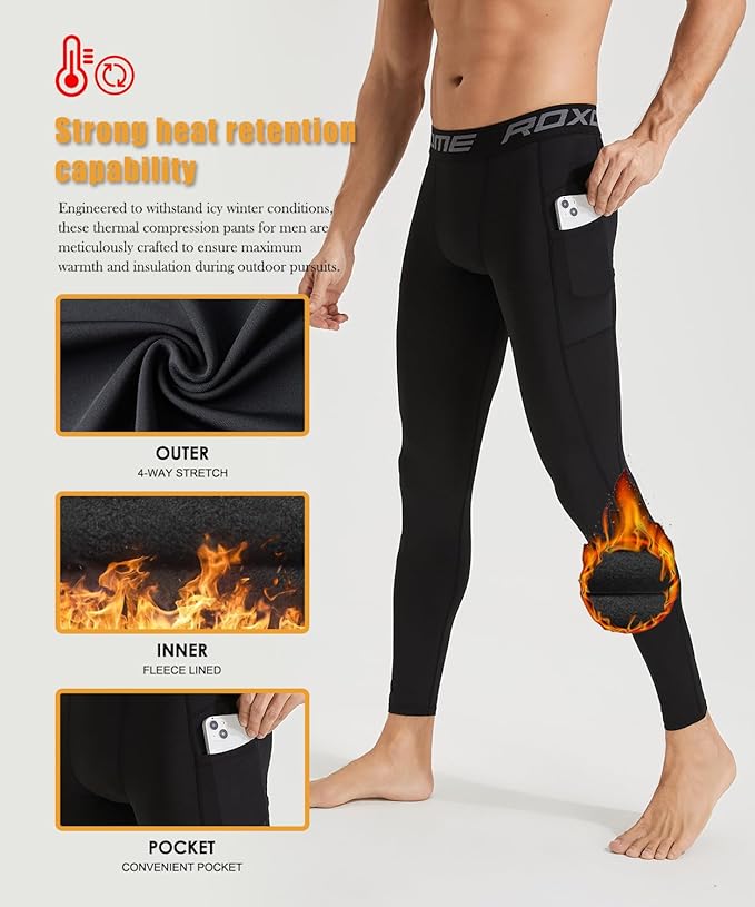 2 Pack Men's 3/4 One Leg Compression Capri Tights Pants Basketball Athletic Running