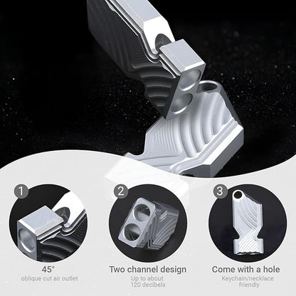 Emergency Whistle with Lanyard - 120dB High Decibel Emergency Safety Whistle for Hiking, Camping, Boating, Fishing, Kayaking and Rescue Signaling.