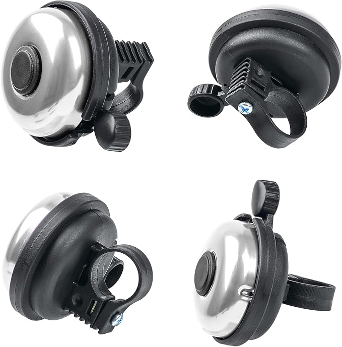 Classic Bike Bell, Aluminum Bicycle Bell, Loud Crisp Clear Sound Bicycle Bike Bell for Adults Kids