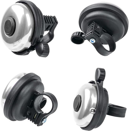 Classic Bike Bell, Aluminum Bicycle Bell, Loud Crisp Clear Sound Bicycle Bike Bell for Adults Kids