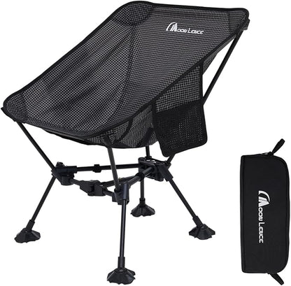 MOON LENCE Portable Camping Chair Backpacking Chair - The 4th Generation Ultralight Folding Chair - Compact, Lightweight Foldable Chairs for Hiking Mountaineering, Beach