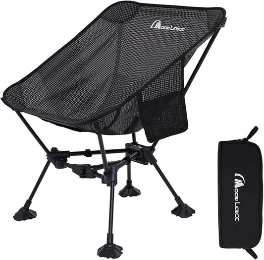 MOON LENCE Portable Camping Chair Backpacking Chair - The 4th Generation Ultralight Folding Chair - Compact, Lightweight Foldable Chairs for Hiking Mountaineering, Beach
