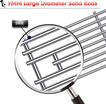 9MM 16517 Grill Grates Replacement for Bull Grill Replacement Parts, BBQ Bull Brahma 5 Burner 57568, 57569, 57568CE, 19” Lion Premium 40” 4 Burner L90000, 90000, 65073 Stainless Steel Grids