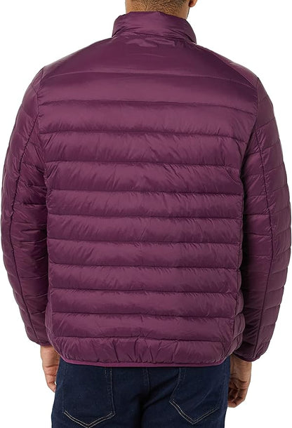 Amazon Essentials Men's Packable Lightweight Water-Resistant Puffer Jacket (Available in Big & Tall)